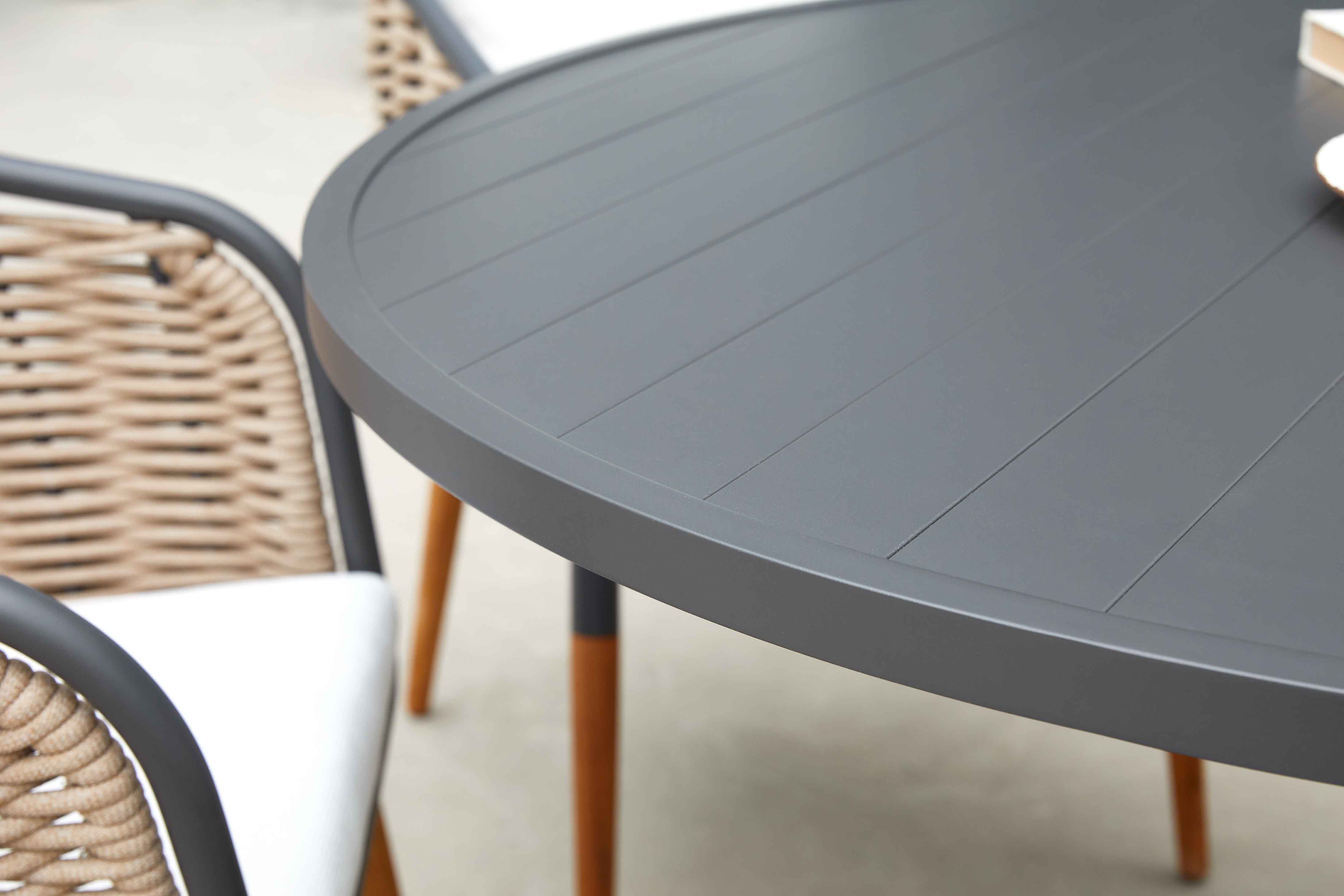 Dante alu. round table(aluminum top) S4